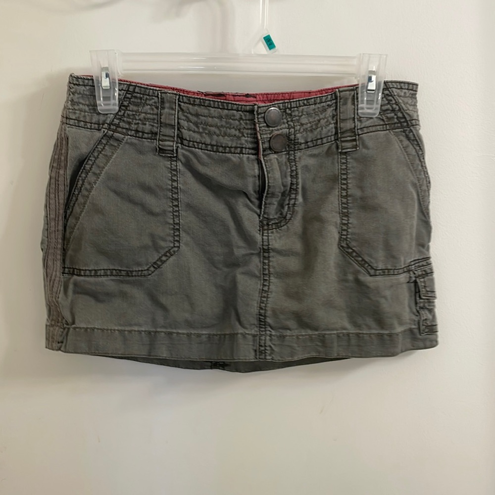 Green Cargo Skirt